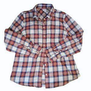 J. CREW Red/Blue Plaid Button-Down Shirt